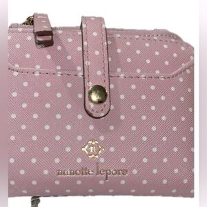 Nanette Lepore “Liza” Bi-fold Polka Dot Wallet, Pink